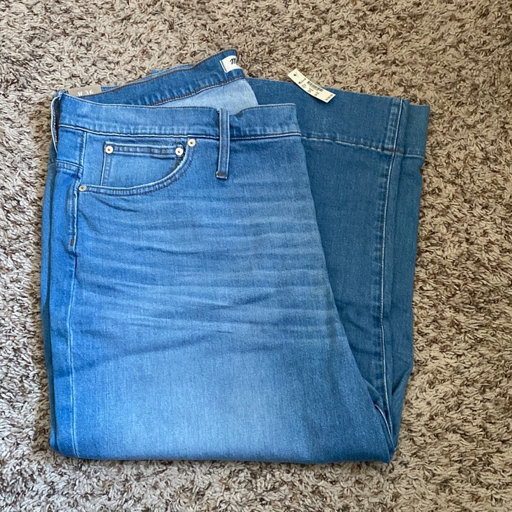 Madewell wide leg crop jeans